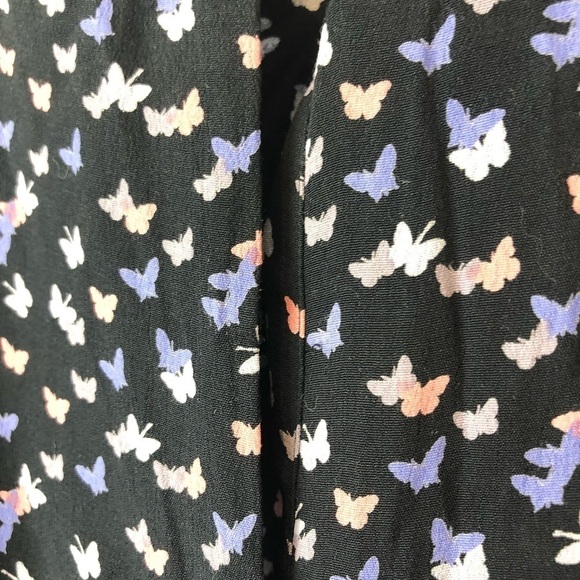 Rails Long Sleeve Butterfly Button Up Front Tie S - Picture 7 of 10